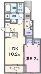 ベルクラージュの物件間取画像